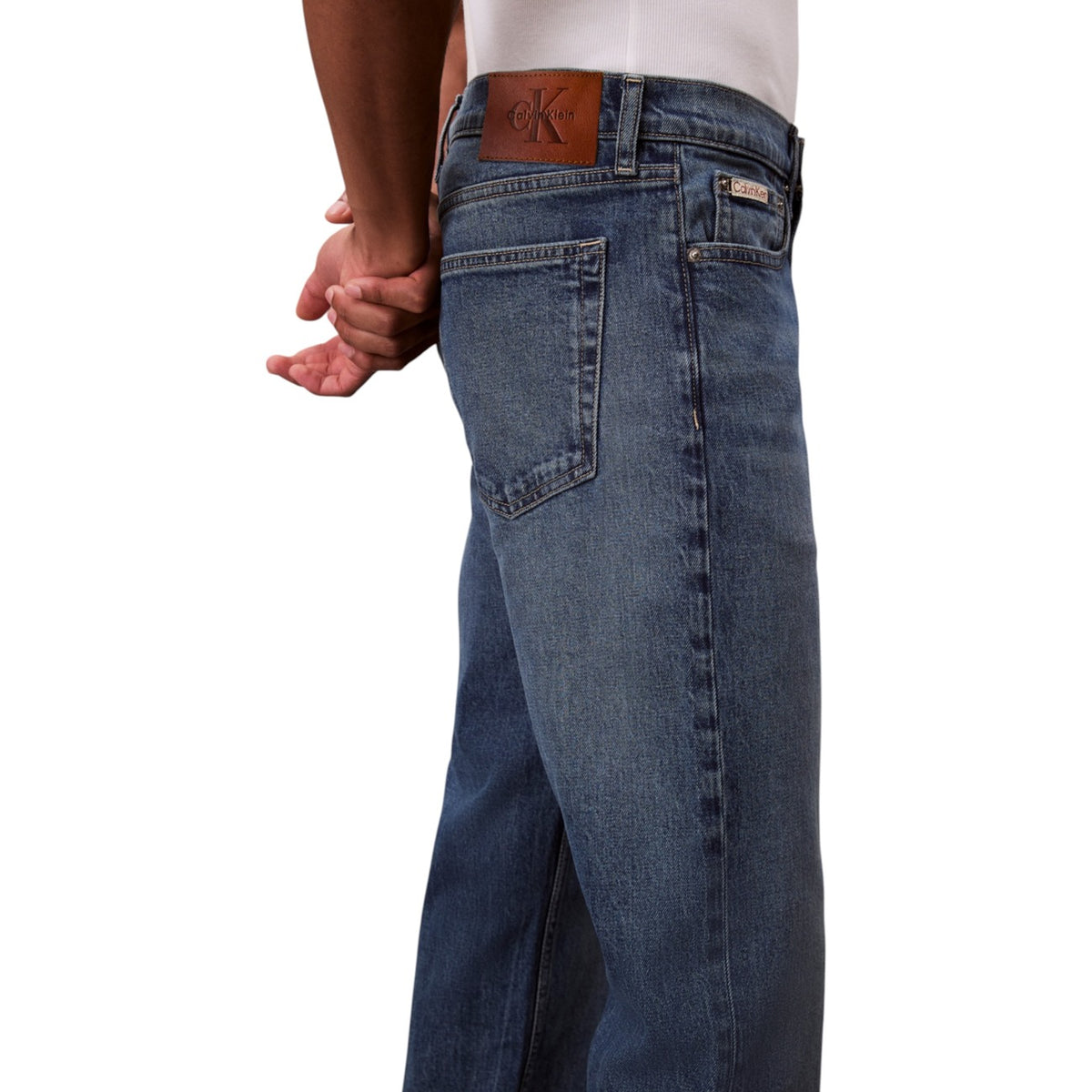 Calvin Klein Jeans — Jean LV04RB770G bleu en coton bio homme — vue 5