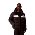 Calvin Klein Jeans – Bedruckte schwarze Kapuzenjacke aus Polyester für Herren