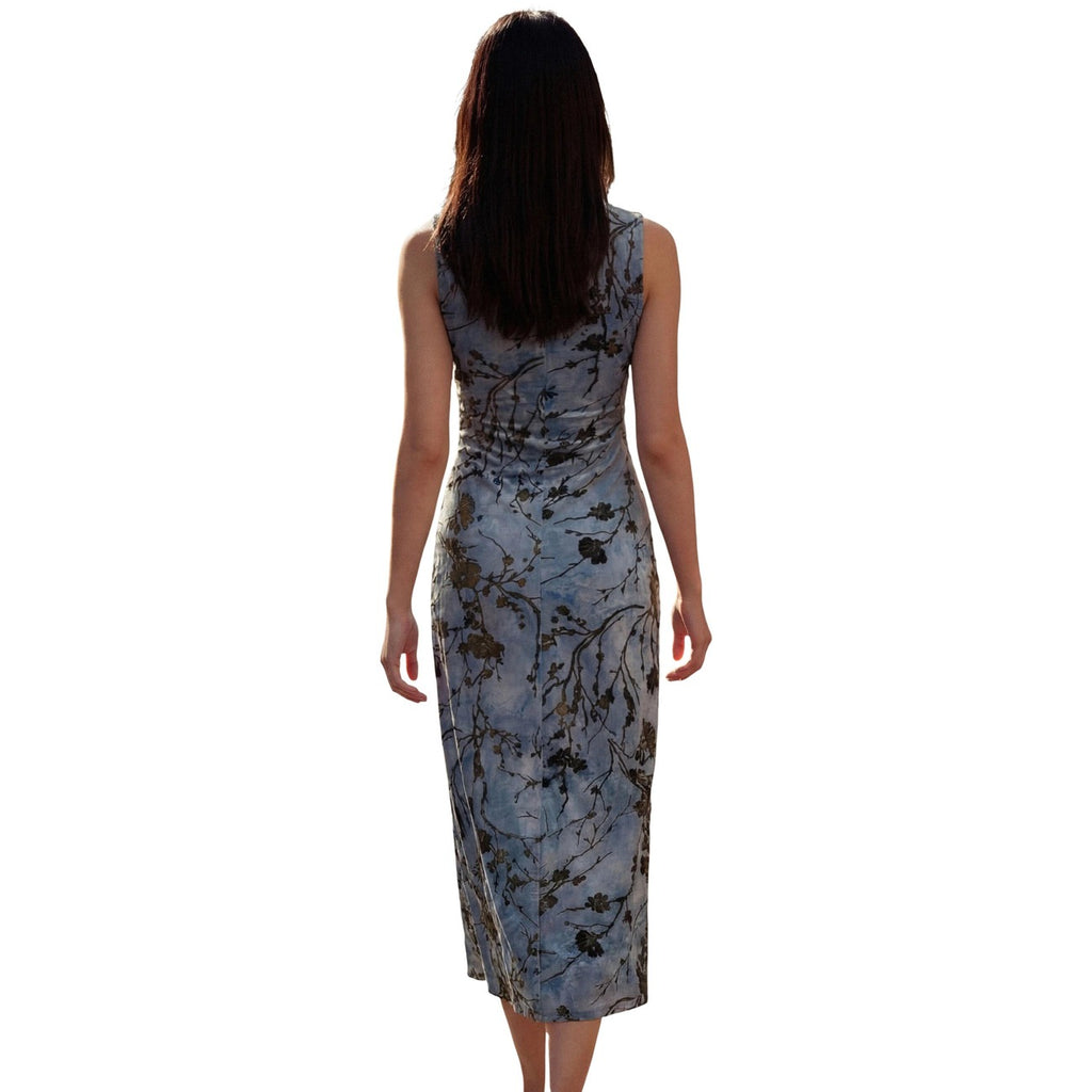 Desigual — Robe Repris Vest Cougar bleu clair femme — vue 5