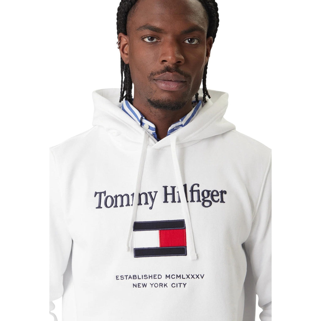 Tommy Hilfiger — Wit herensweatshirt — afbeelding 4