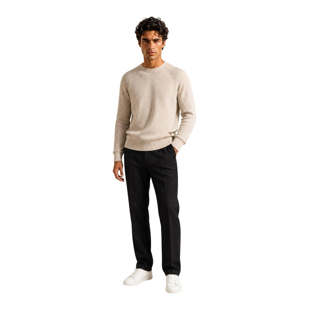 Guess — Men’s beige Niro Vanisé Stripes sweater — view 2