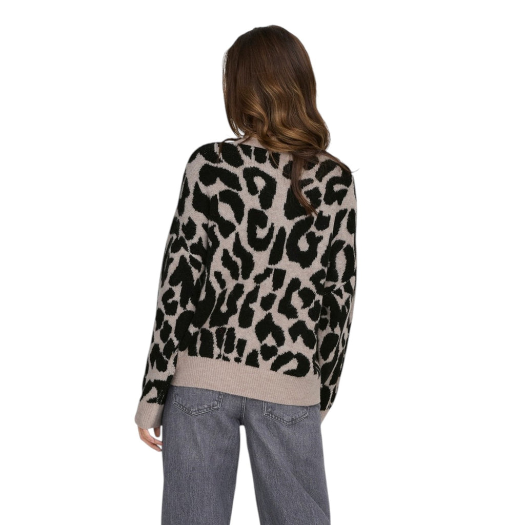 Jacqueline de Yong — Dames beige trui met ronde hals 15357557 — afbeelding 2