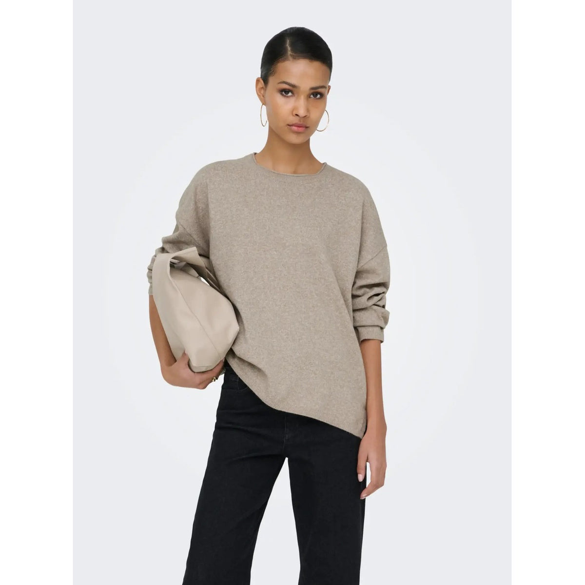 Only — Pull en maille ONLLOYAL col rond femme — vue 7