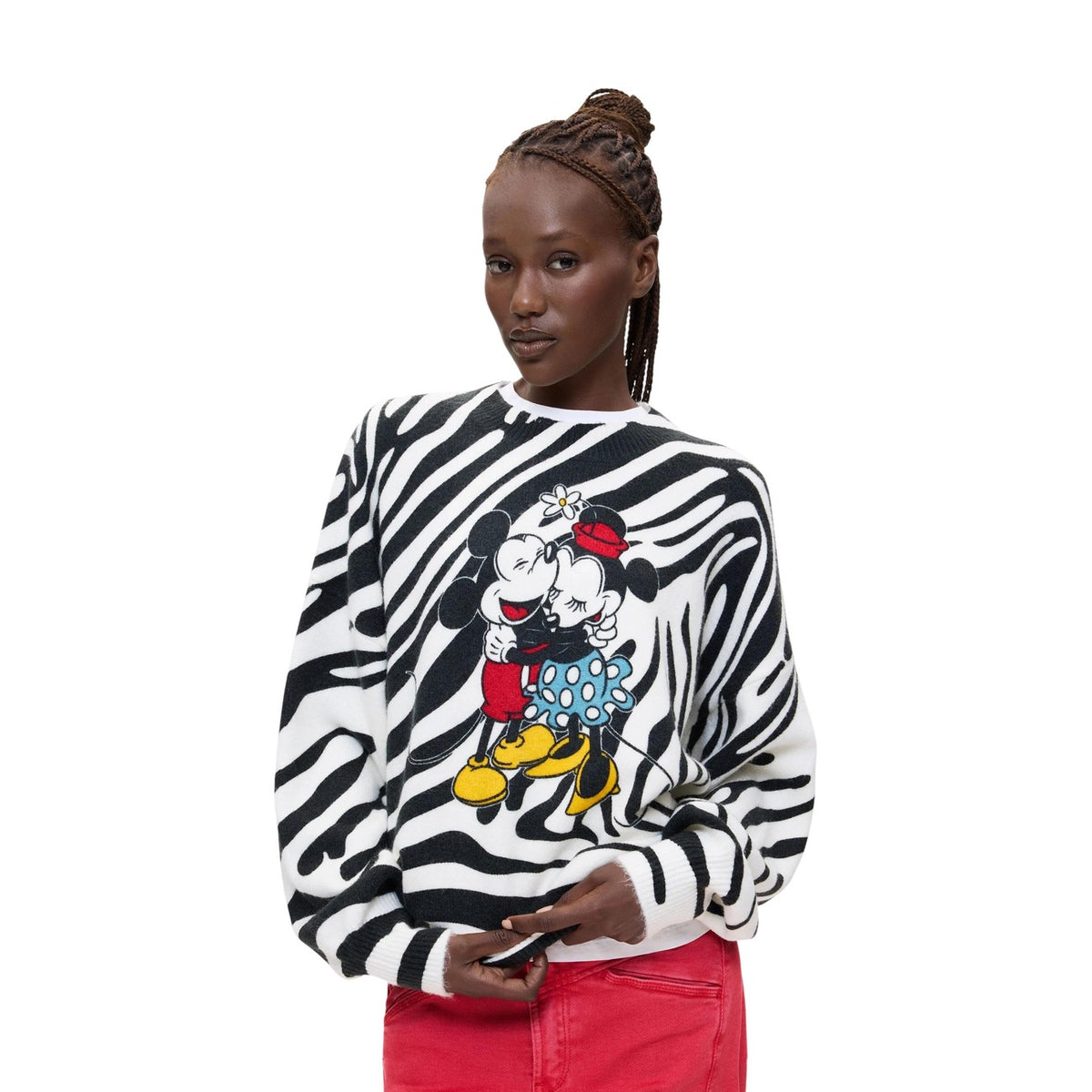 Desigual — Women’s black Hug Mickey sweater — view 6