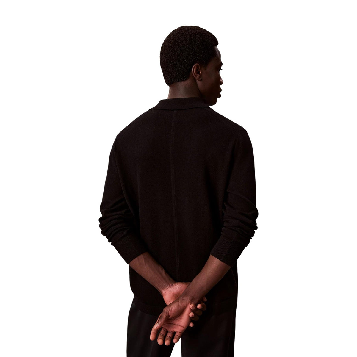 Calvin Klein – Schwarzer Herrenpullover — Ansicht 3