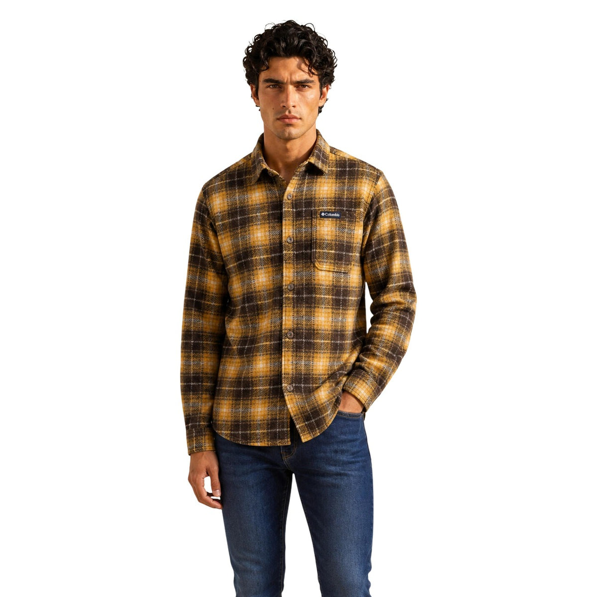 Columbia — Surchemise Hunter Arch marron homme