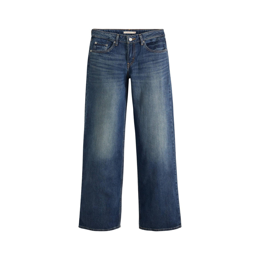 Levi’s — Blaue Low Loose Damenjeans im Used-Look — Ansicht 2