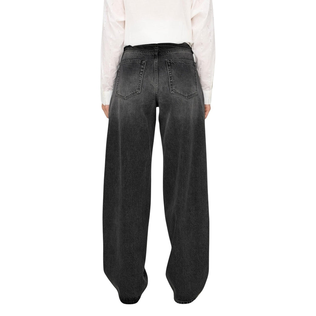 Only — Schwarze ONLGIANNA Damenjeans — Ansicht 2