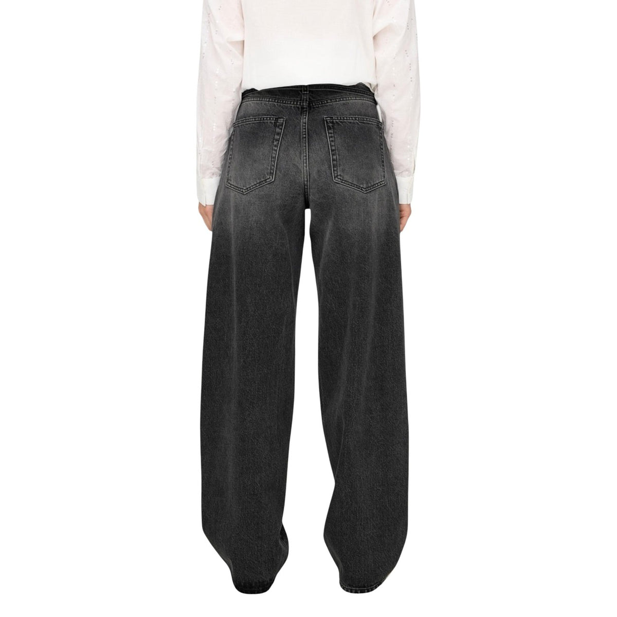 Only — Schwarze ONLGIANNA Damenjeans — Ansicht 2