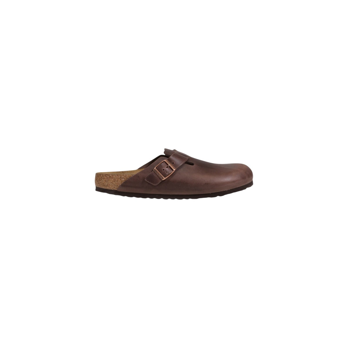 Birkenstock — Boston-klompen van bruin leer
