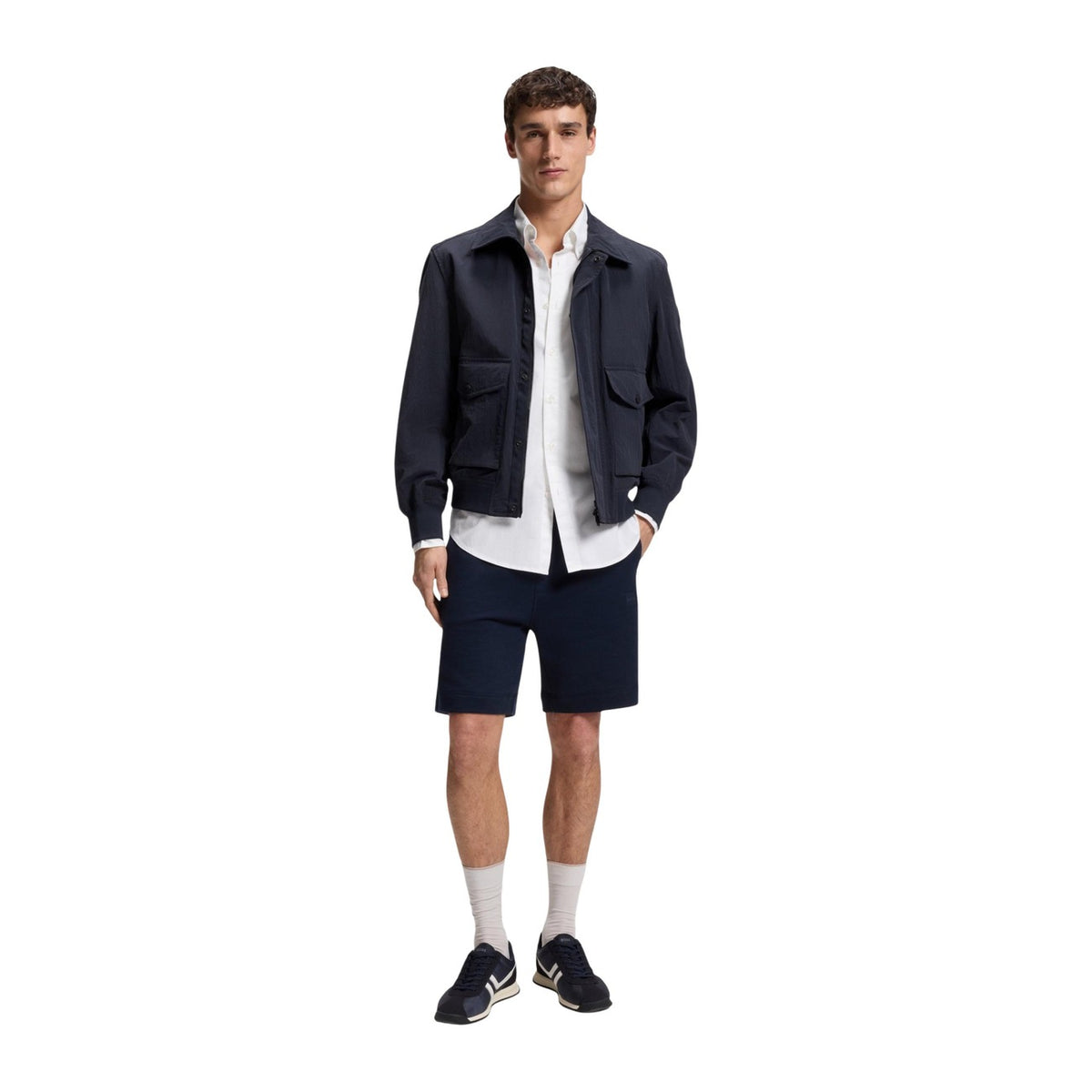 BOSS — Veste déperlante Ocruise bleue homme — vue 3
