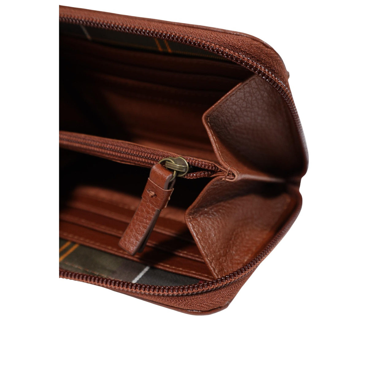 Barbour — Women's Brown Mini Daphne Tartan Wallet — view 5