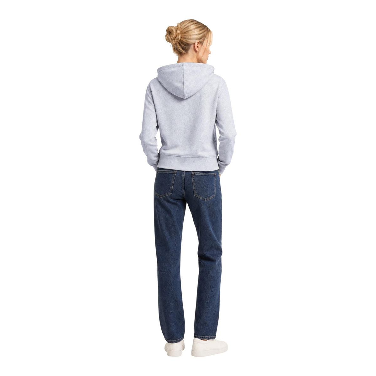 Armani Exchange — Women’s gray cotton sweatshirt — view 5