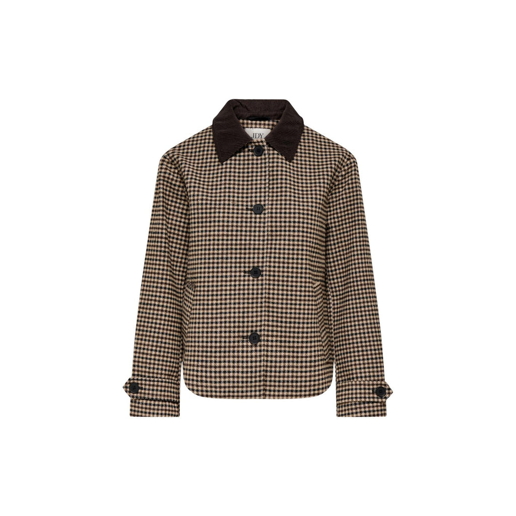 Jacqueline de Yong — Veste Valerie à carreaux marron femme — vue 3