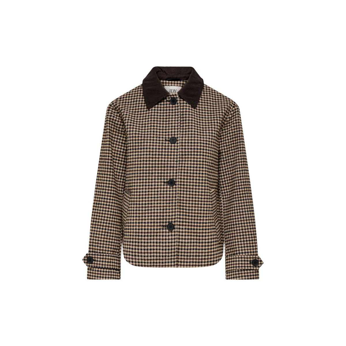 Jacqueline de Yong — Veste Valerie à carreaux marron femme — vue 3