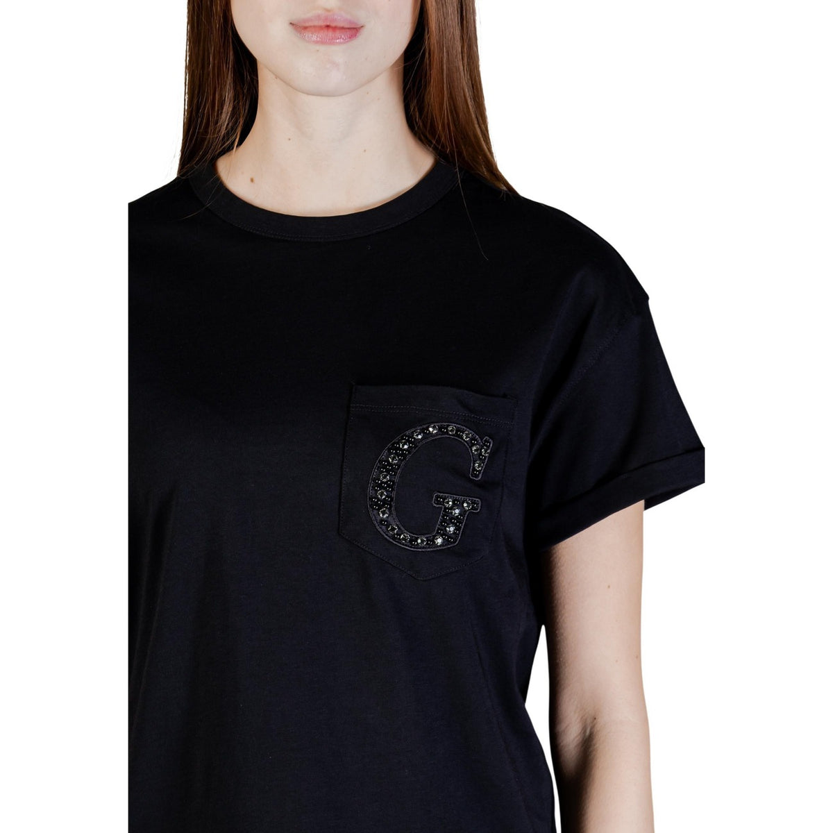 Guess — T-shirt W6gi17 K3037 femme - coloris noir — vue 2