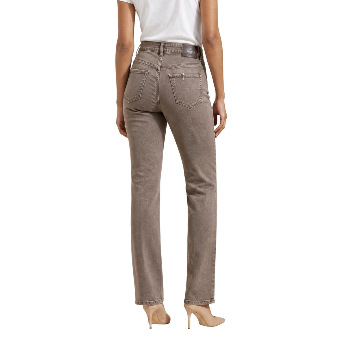 Liu Jo — Pantalon beige réf. STRAIGHT GLAM femme — vue 5