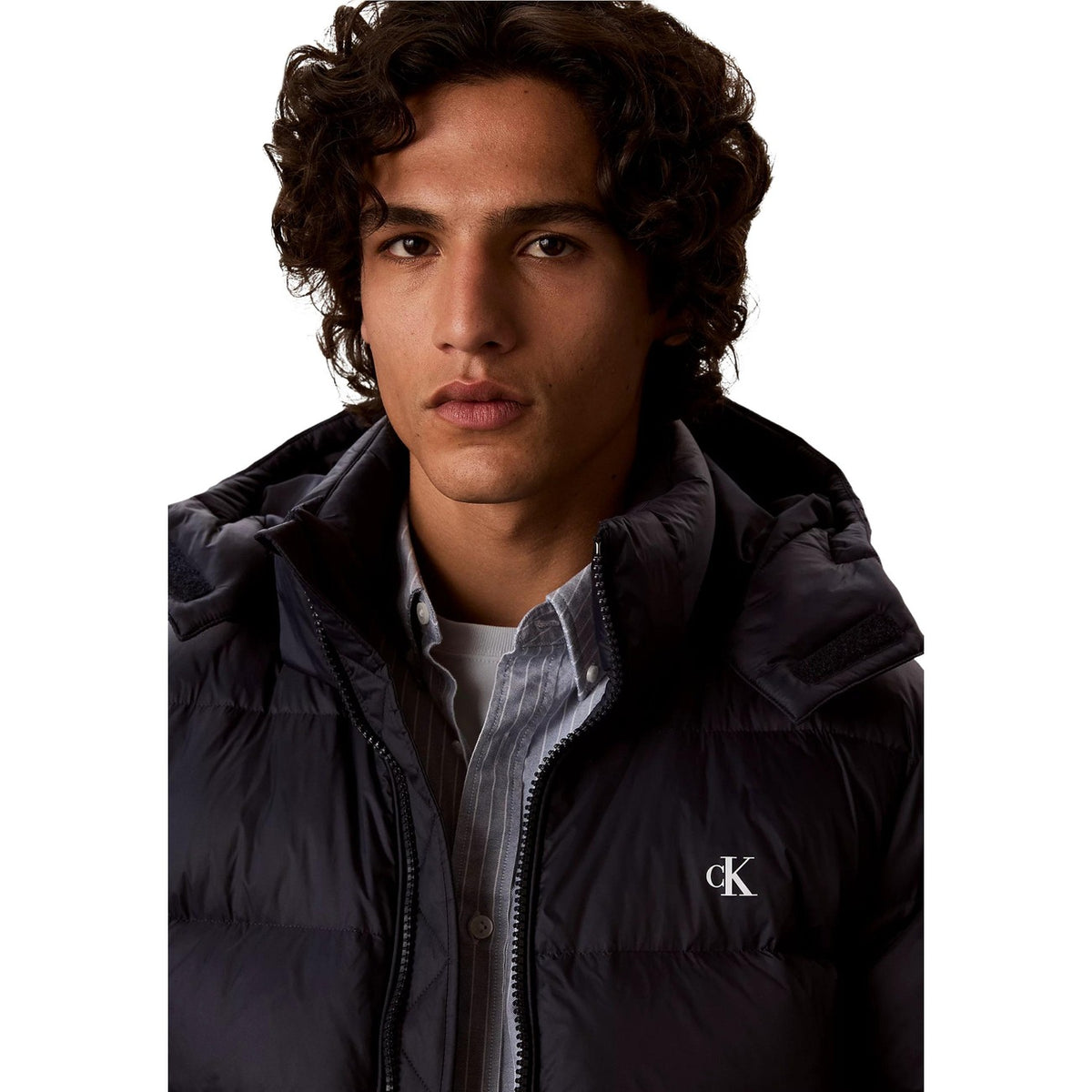 Calvin Klein Jeans — Veste à capuche Bleue homme — vue 4