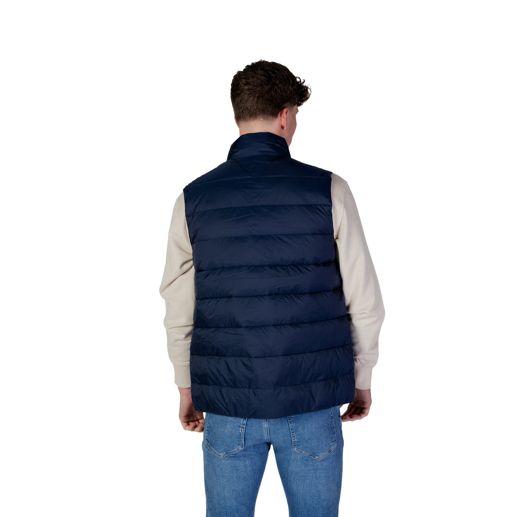 Tommy Jeans — Doudoune sans manches à drapeau brodé bleue homme — vue 2