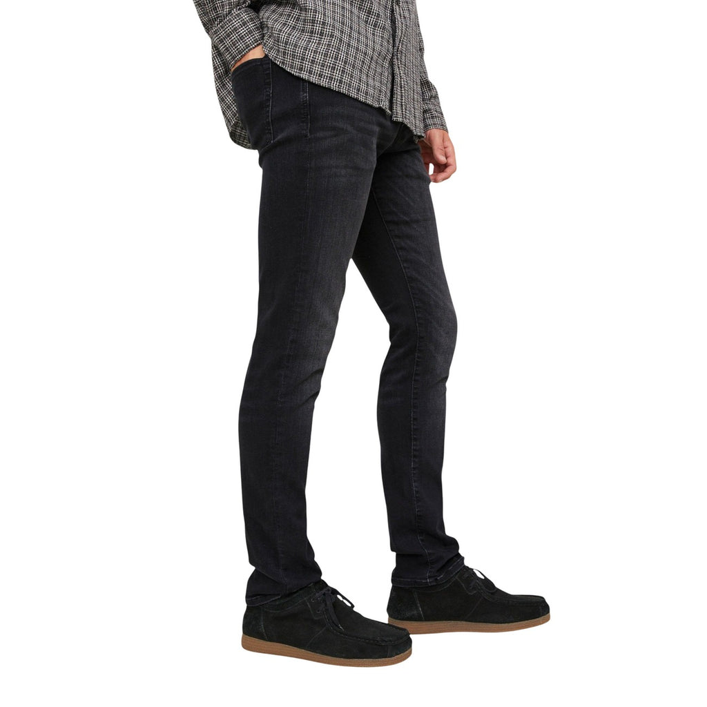 Jack & Jones — Men's black JJIGLENN JJICON slim jeans — view 5