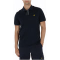 Lyle & Scott — Polo bleu en coton stretch homme