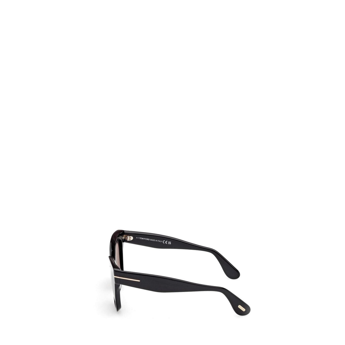 Tom Ford — Lunettes de soleil en acétate noir 55 mm homme — vue 2