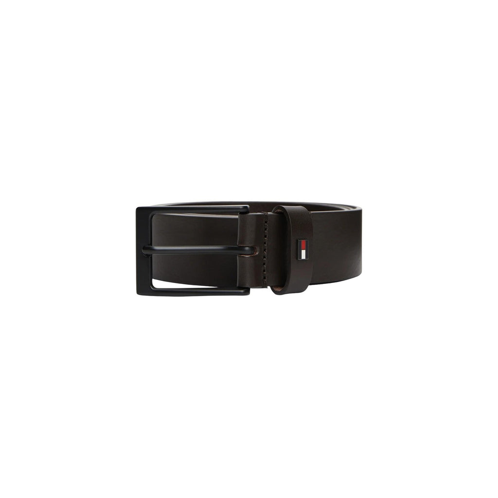 Tommy Hilfiger — Layton 3.5 Leder-Herrengürtel — braun — Ansicht 3