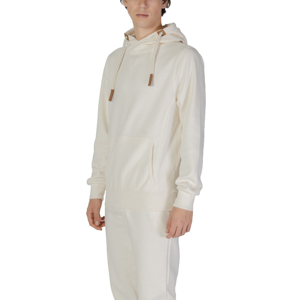 Hydra Clothing — Weißer Kapuzenpullover für Herren — Ansicht 4