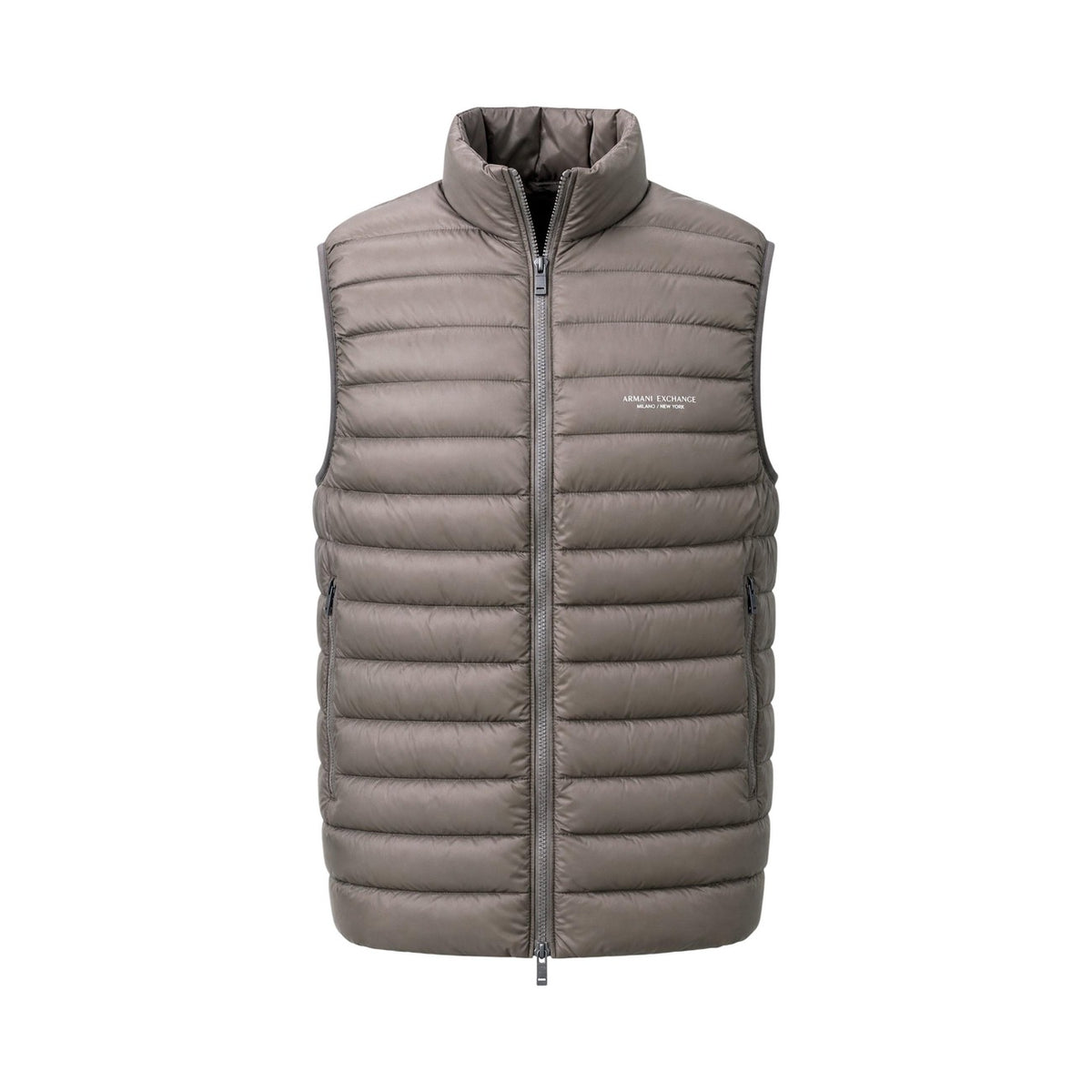 Armani Exchange — Gilet matelassé marron homme — vue 2