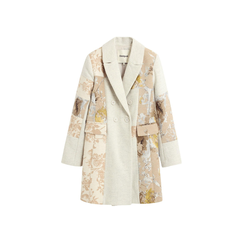 Desigual — Manteau Joya floral blanc femme — vue 5
