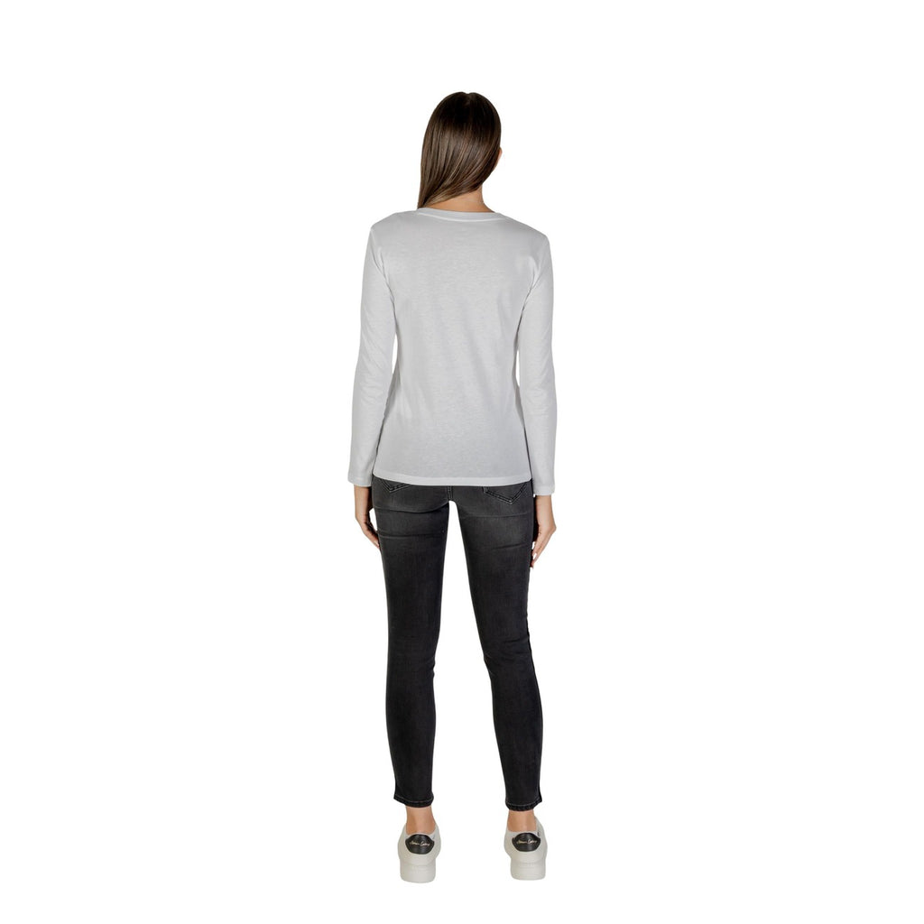 Armani Exchange — Women's white long-sleeved t-shirt — view 5