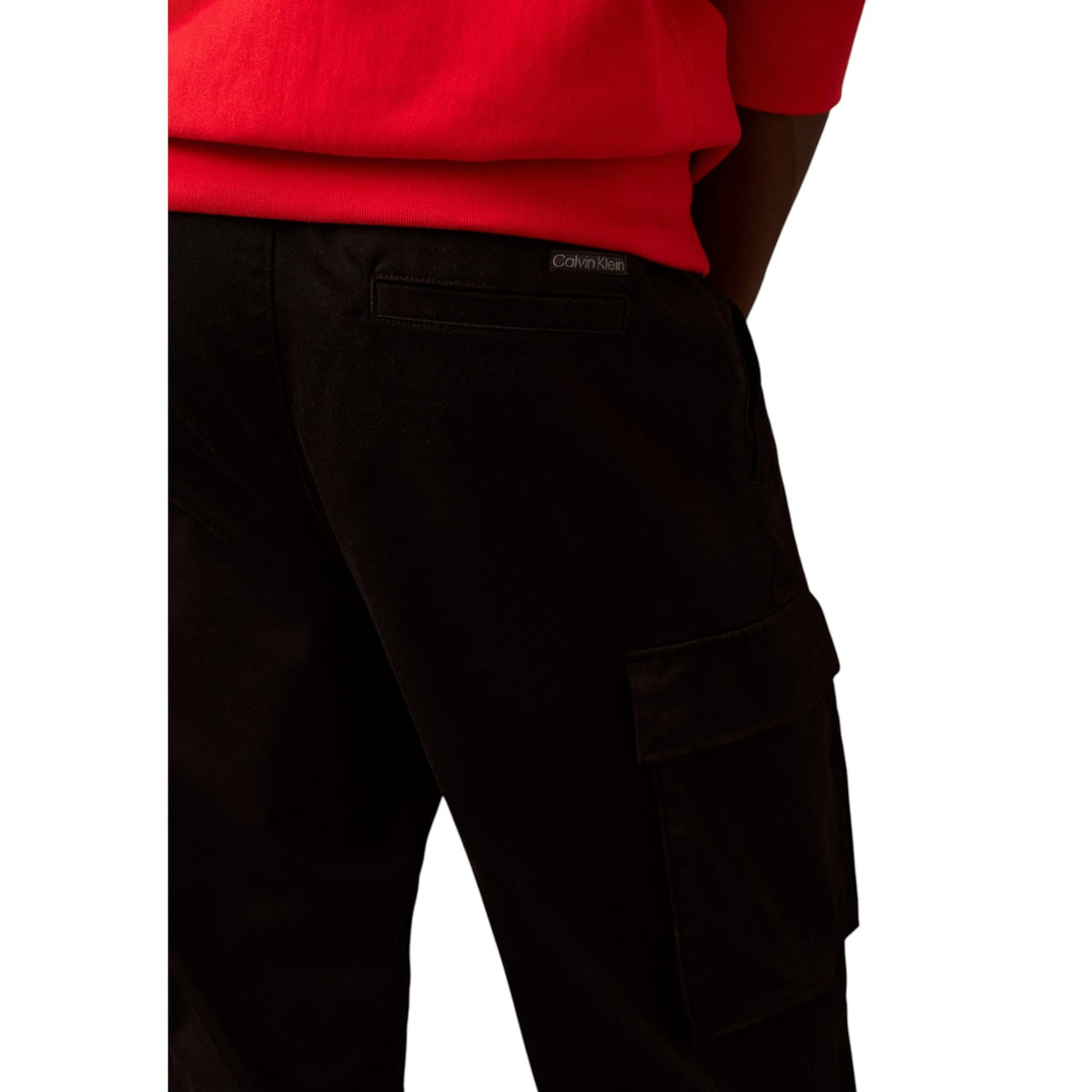Calvin Klein Jeans — Pantalon cargo noir homme — vue 4