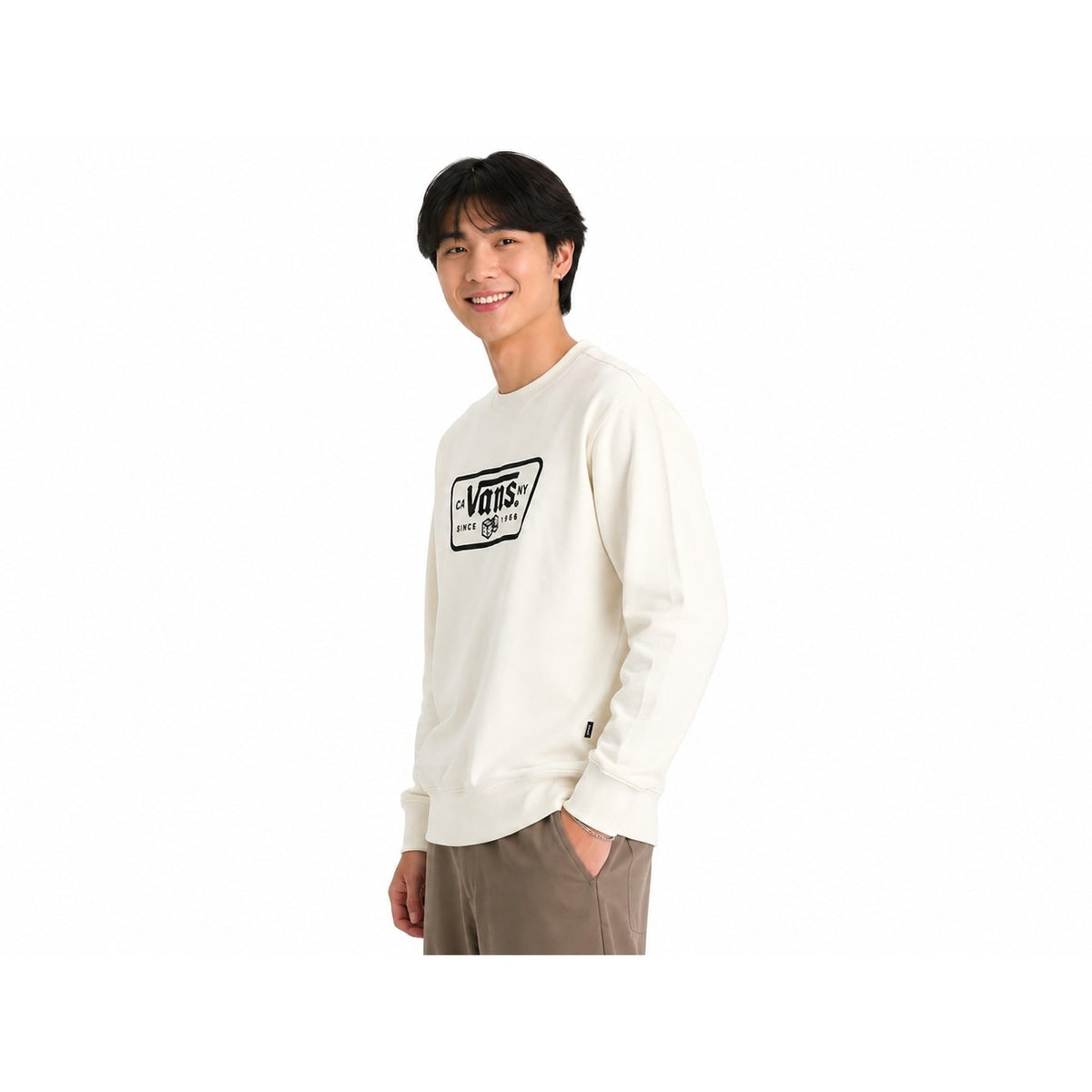Vans — Sweat VN000WTRFS81 blanc homme — vue 3