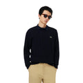 Lacoste — Herrenpullover aus Wolle mit Rundhalsausschnitt — blau