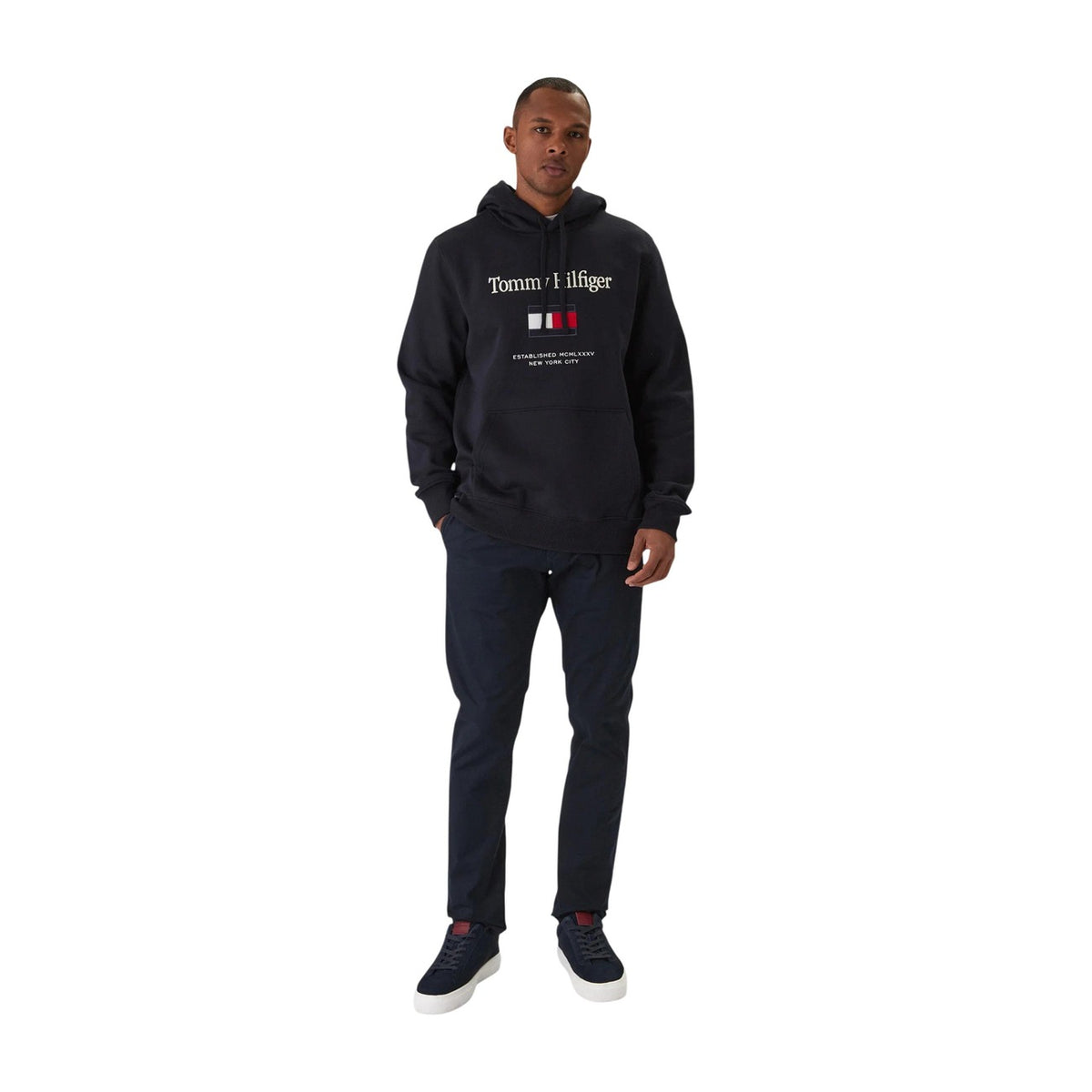 Tommy Hilfiger – Weißes Sweatshirt für Herren — Ansicht 2