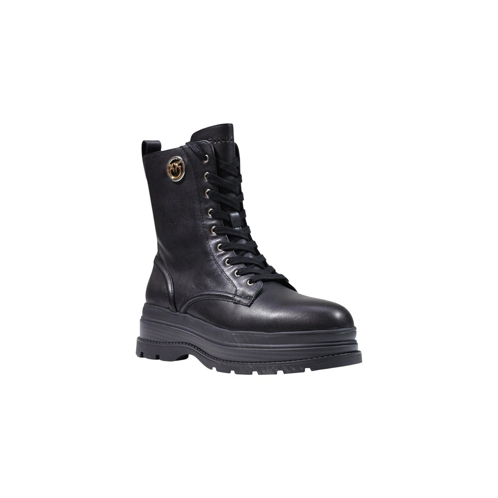 Pinko — Bottes Eva 05 en cuir noir femme — vue 2