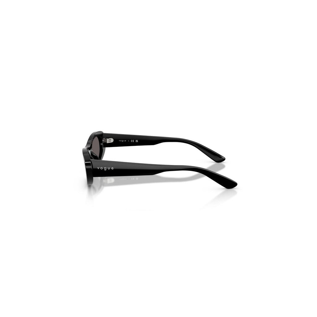 Vogue Eyewear — Ronde zonnebril van zwart acetaat voor dames — afbeelding 4