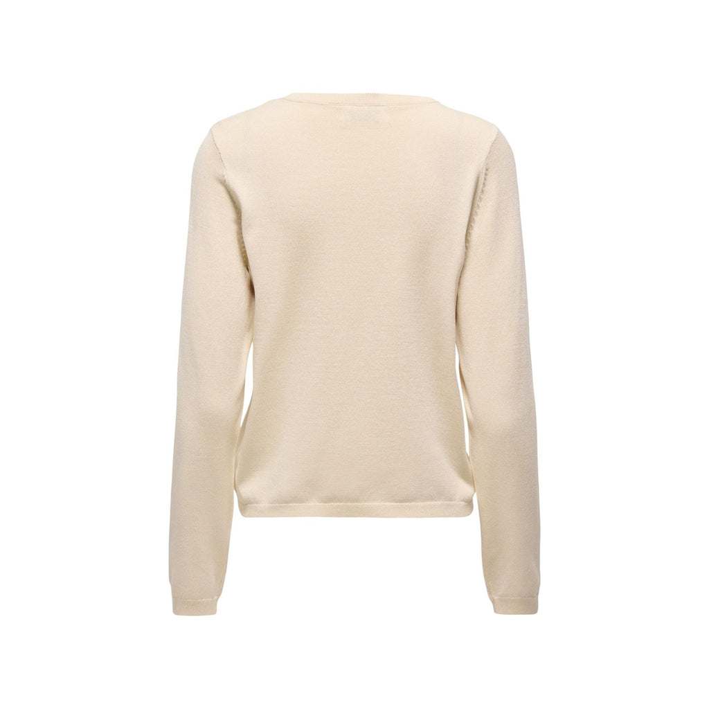 Jacqueline de Yong — Pull 15363326 col rond beige femme — vue 5