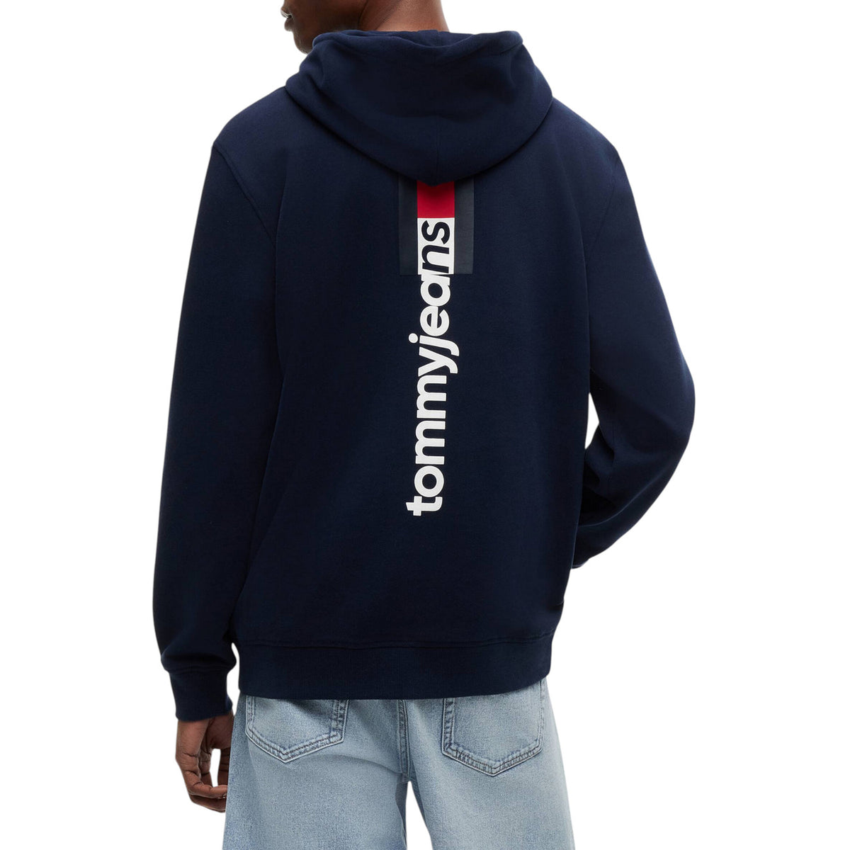 Tommy Jeans — Sweat bleu en coton bio homme — vue 3