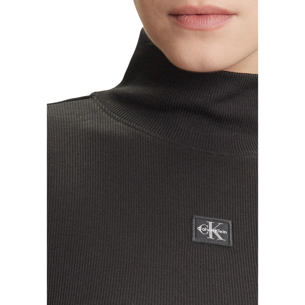 Calvin Klein Jeans — Pull col montant noir femme — vue 4