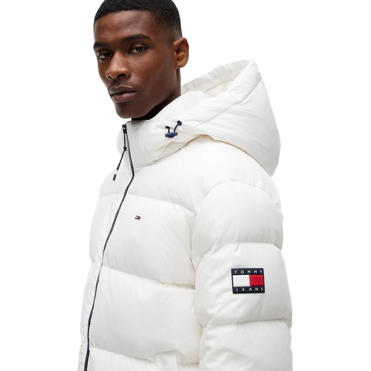 Tommy Jeans — Men’s white Essential Down jacket — view 3