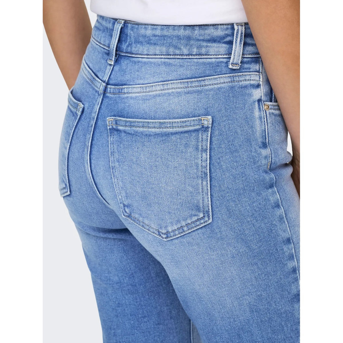 Only — ONLEMILY high-waist rechte jeans blauw dames — afbeelding 7