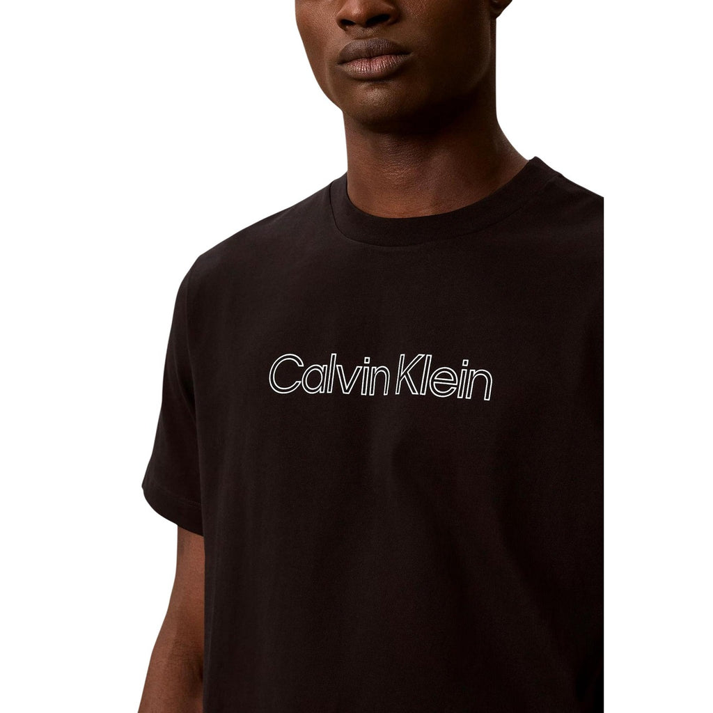 Calvin Klein Jeans — Men’s black printed t-shirt — view 2
