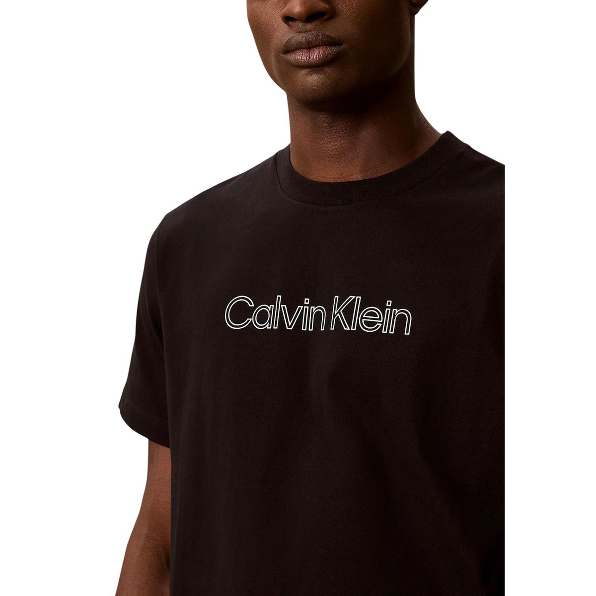 Calvin Klein Jeans — Men’s black printed t-shirt — view 2