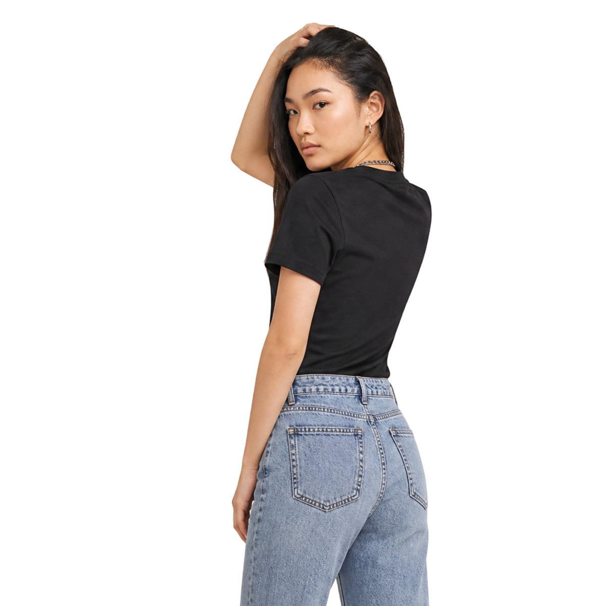 Calvin Klein Jeans — Women’s black printed t-shirt — view 4