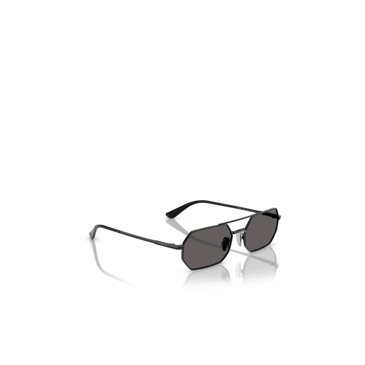 Vogue Eyewear — Women's Black Metal Geometric Sunglasses — view 2
