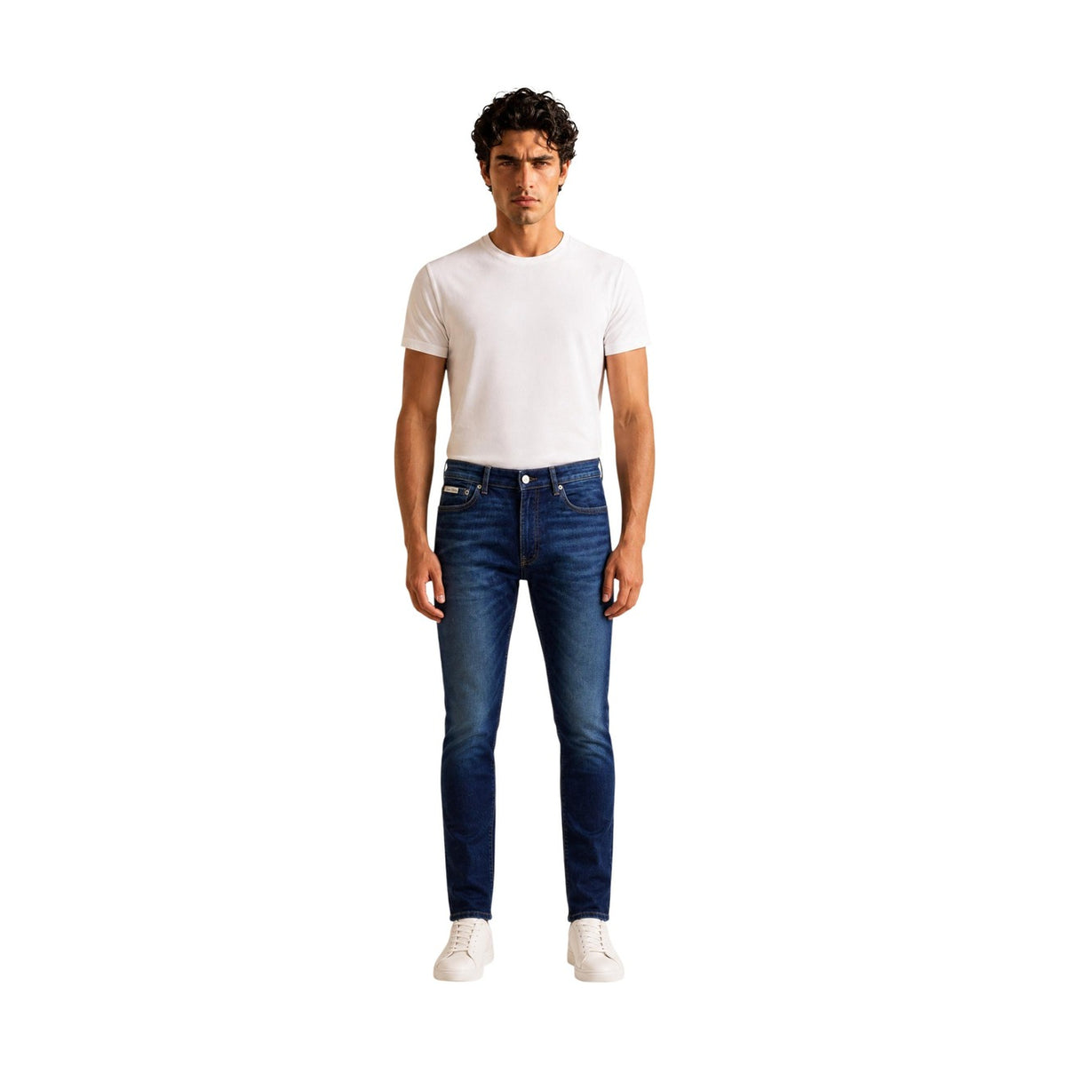 Calvin Klein Jeans — Men's blue stretch jeans — view 4
