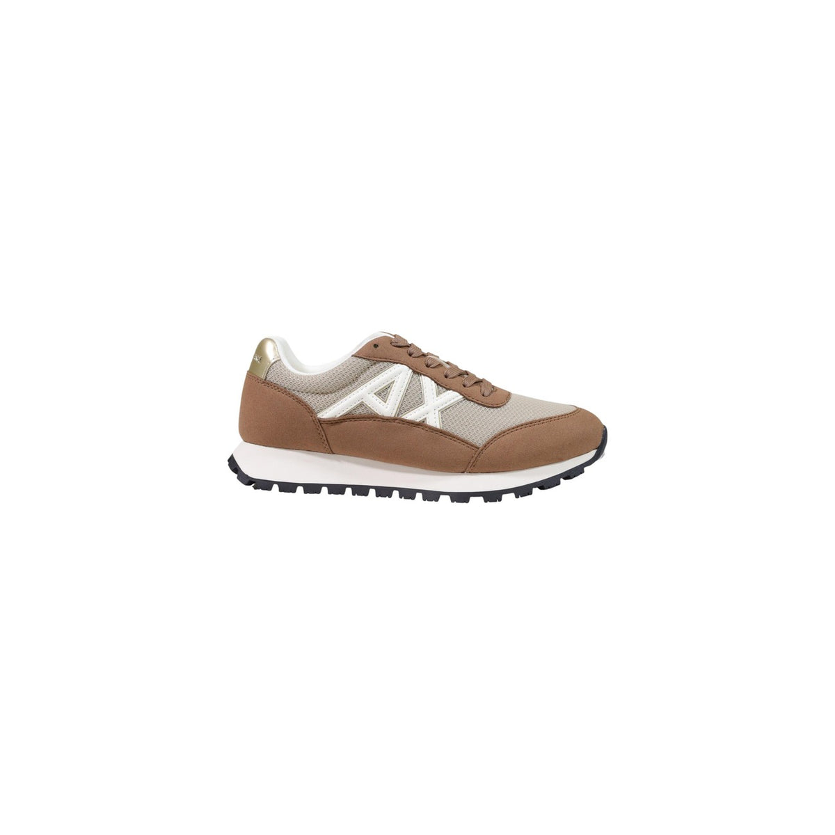 Armani Exchange — Women’s beige textile sneakers