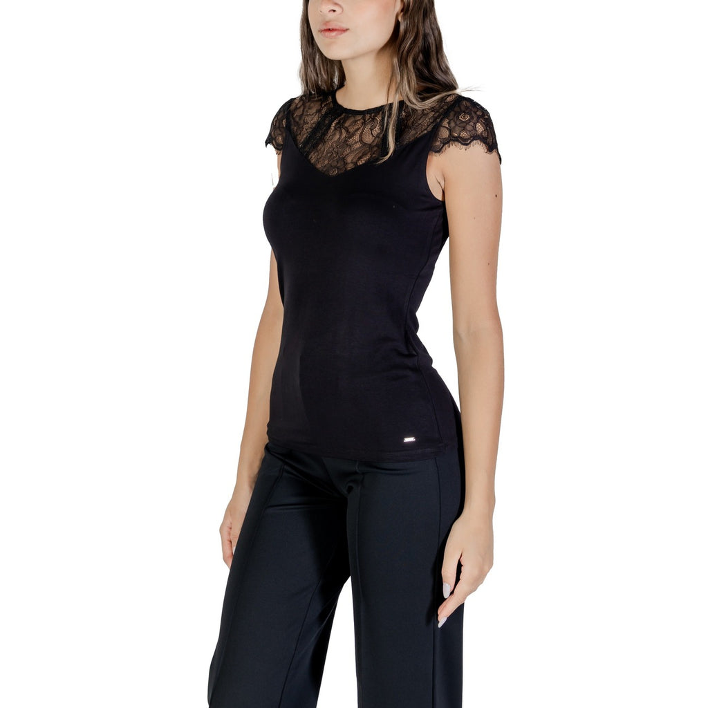 Morgan — Top Giulia en dentelle noir femme — vue 3