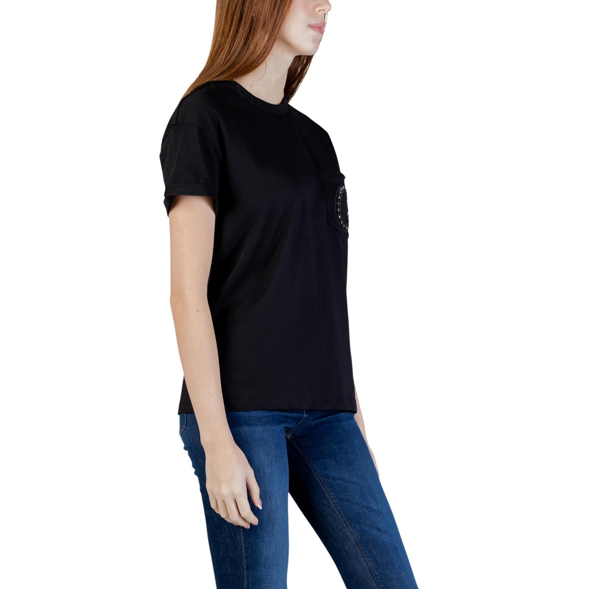 Guess — T-shirt W6gi17 K3037 femme - coloris noir — vue 5